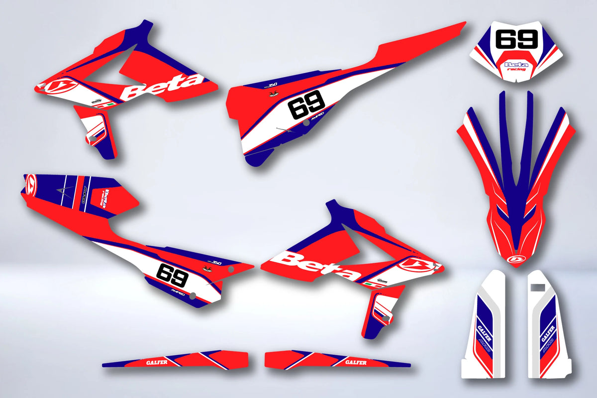 Graphics kit BETA RR Enduro 2018-2019 - VERMEIL