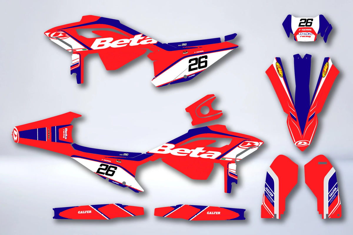 Kit de adhesivos BETA RR X-PRO 2025-2026 - VERMEIL