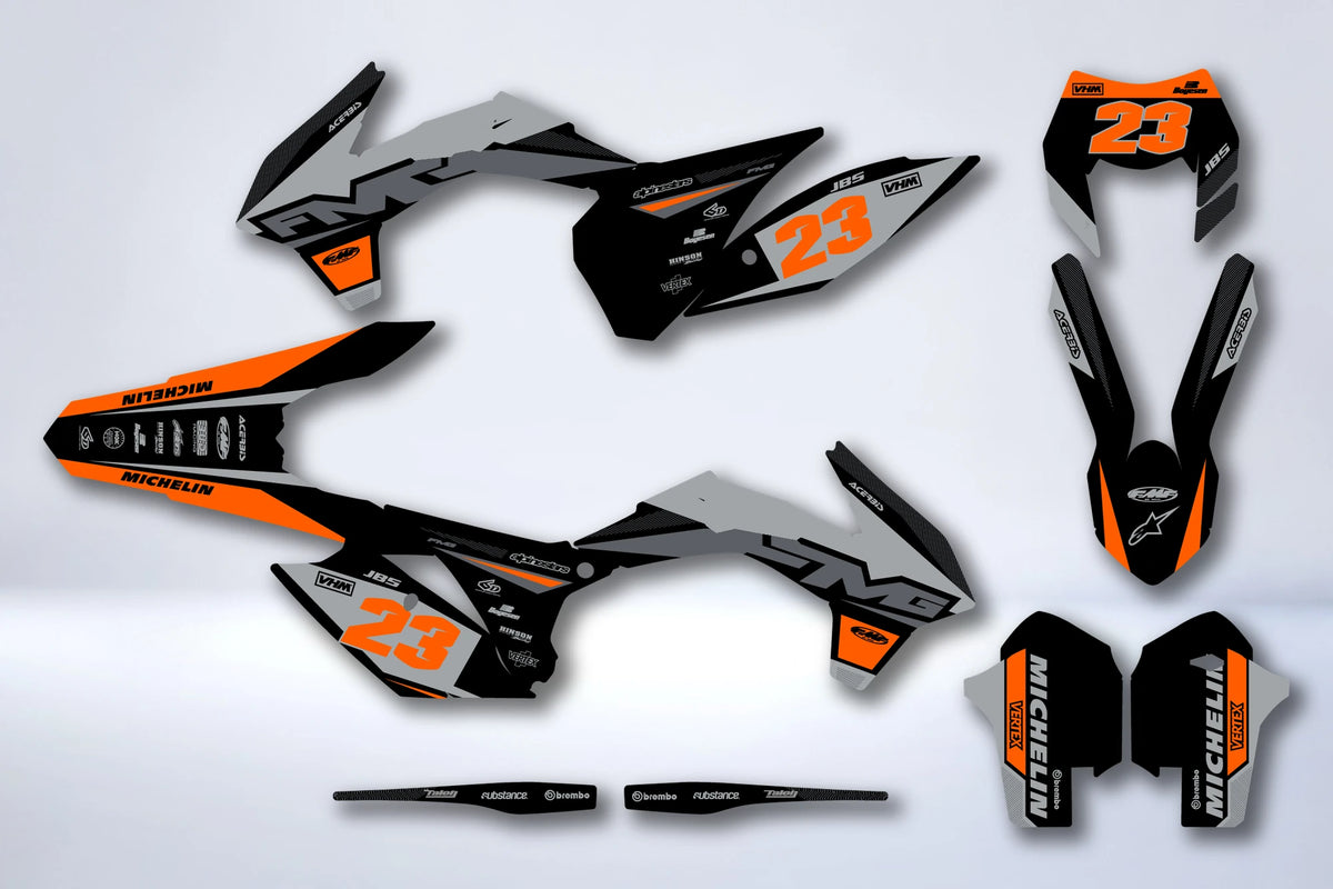 Kit Déco KTM EXC EXC-F SX SX-F 2013-2016 - FYRZIX