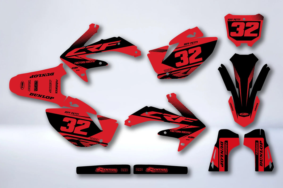 Kit de adhesivos HONDA CRF 450 2005-2008 - FALXAR