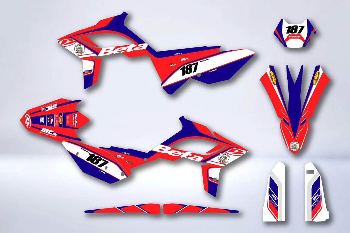 Graphics kit BETA RR 2018-2019 POLISPORT RESTYLE - VERMEIL