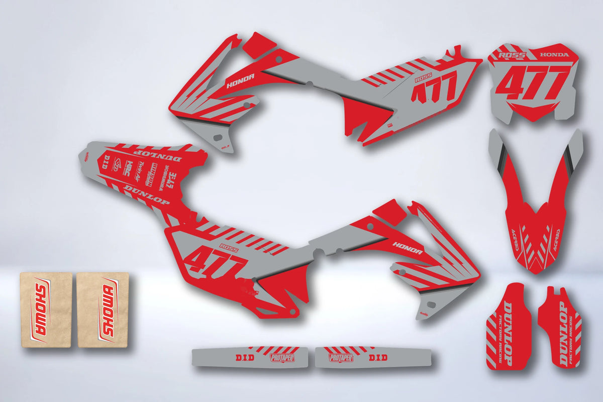 Kit de adhesivos HONDA CRF 250-450 (2009-2012) - DRATOR
