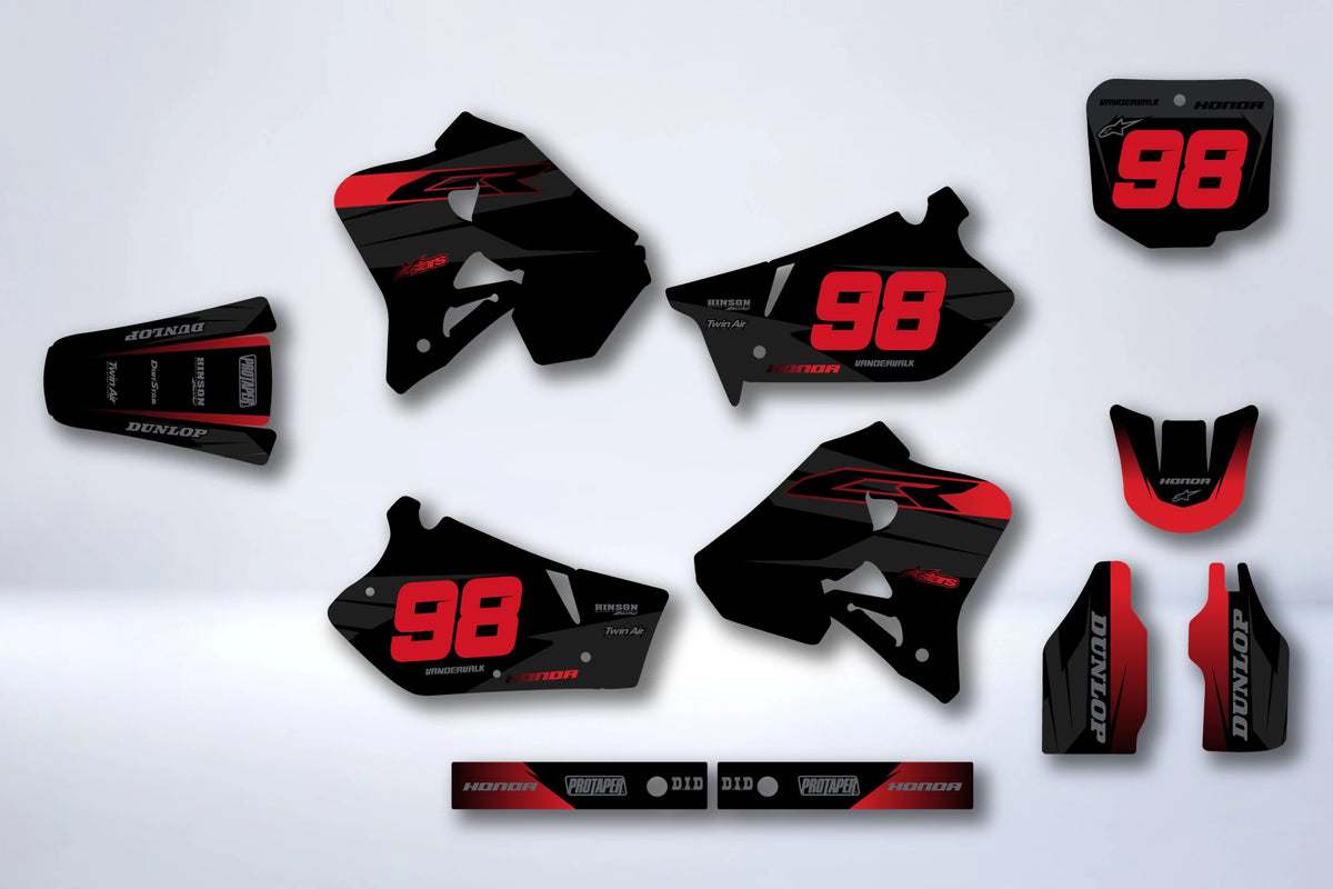 Graphics kit HONDA CR 125-250 1995-1997 - DRATAN