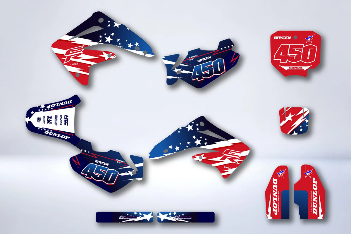 Kit grafiche HONDA CR 125-250 2002-2013 - MUDTOR