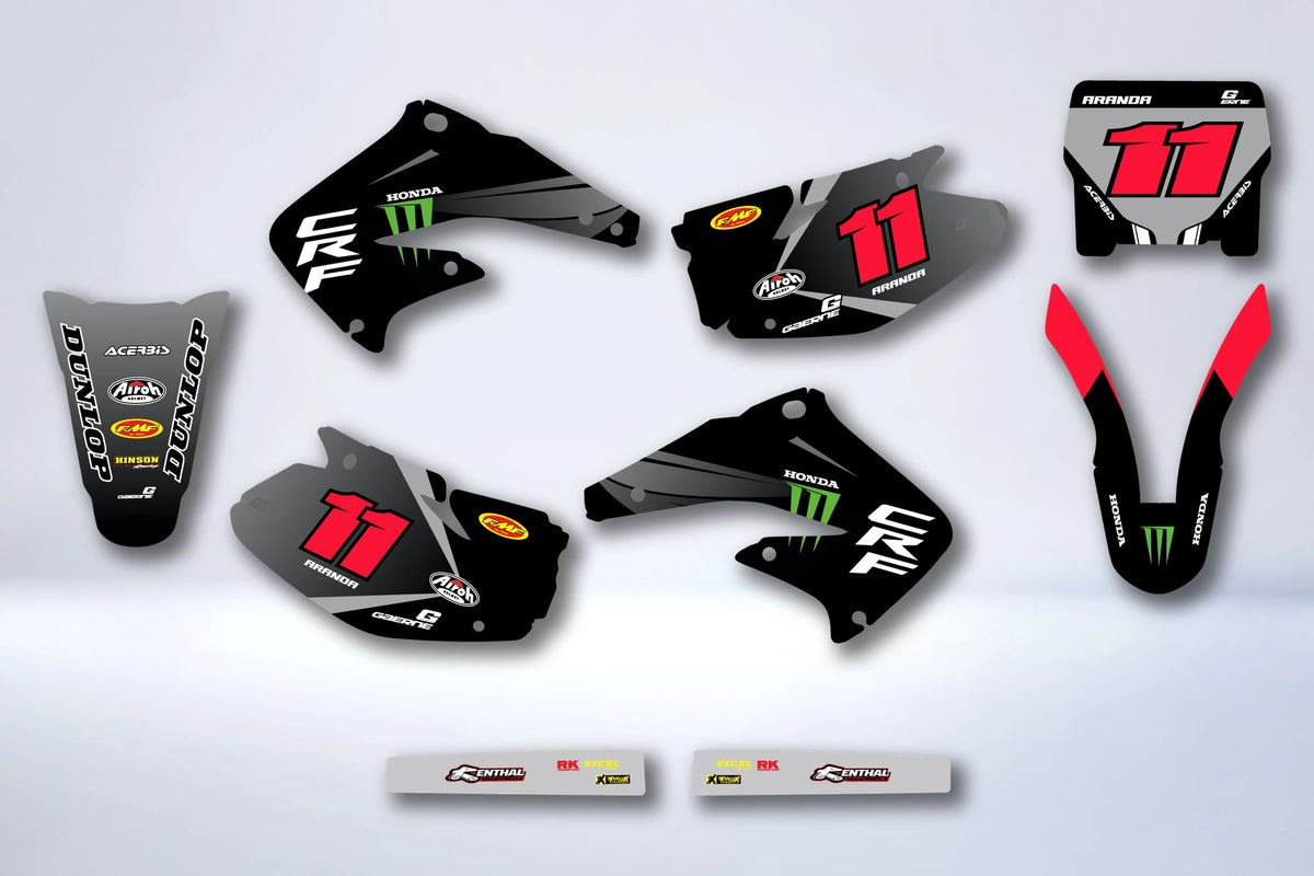 Kit grafiche HONDA CRF 450 2002-2004 - FERSAR