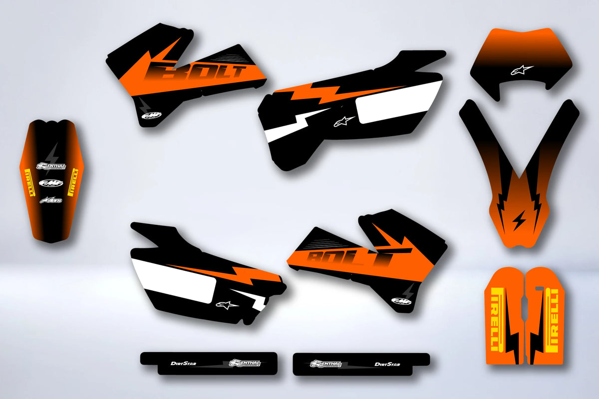 Graphics kit KTM EXC SX 2001-2007 - PYRHIX
