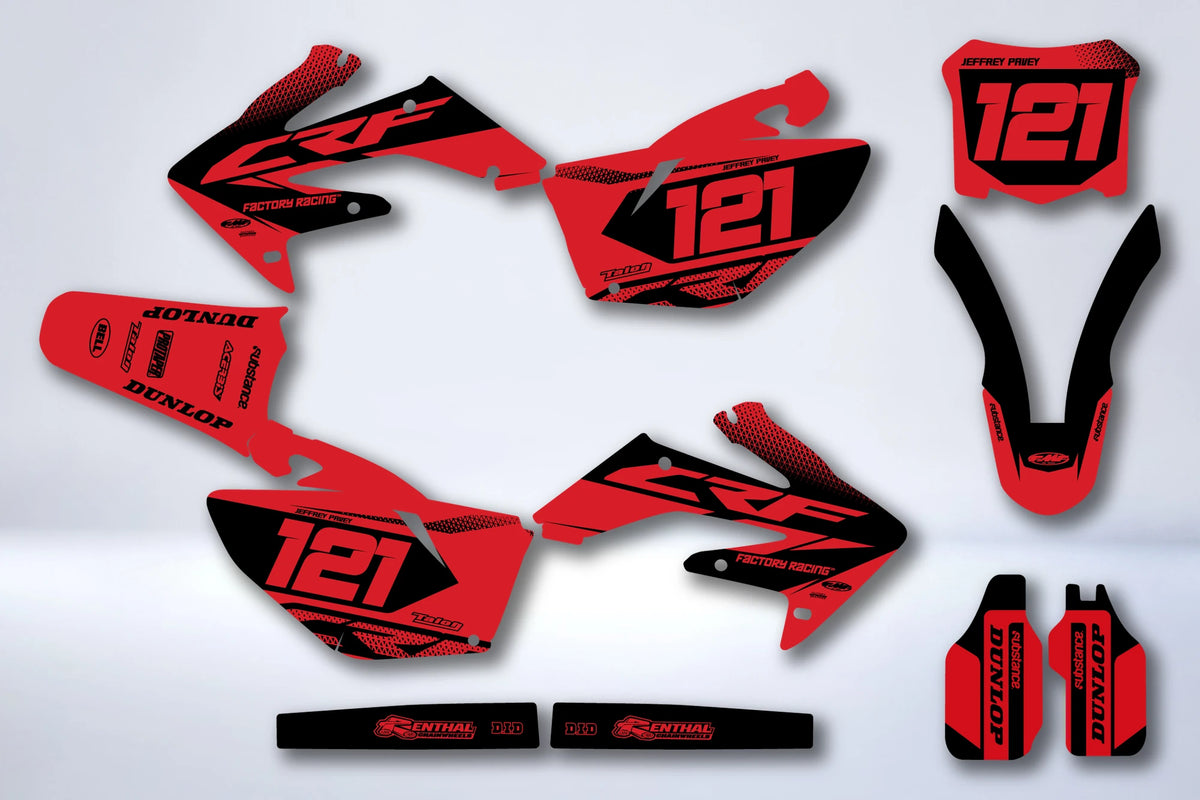 Kit autocolantes HONDA CRF 250 2004-2009 - QUAMOS