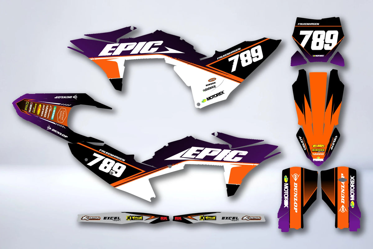 Kit Déco KTM EXC EXC-F SX SX-F 2025-2026 - HELVIX