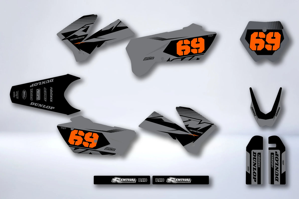 Dekor-Kit KTM EXC SX 2001-2007 - JAXRAX