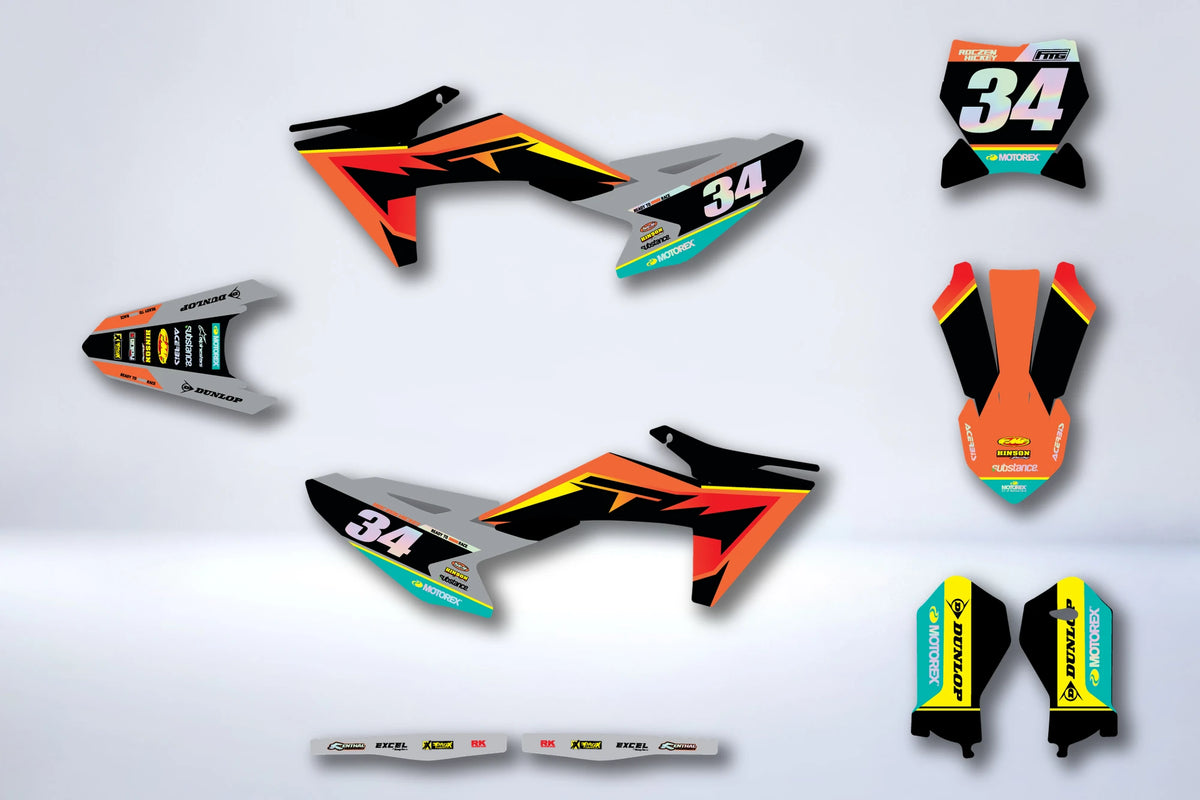 Graphics kit KTM SX 50 / SX-E 3 / SX-E 5 2024-2026 - NOVDRIX
