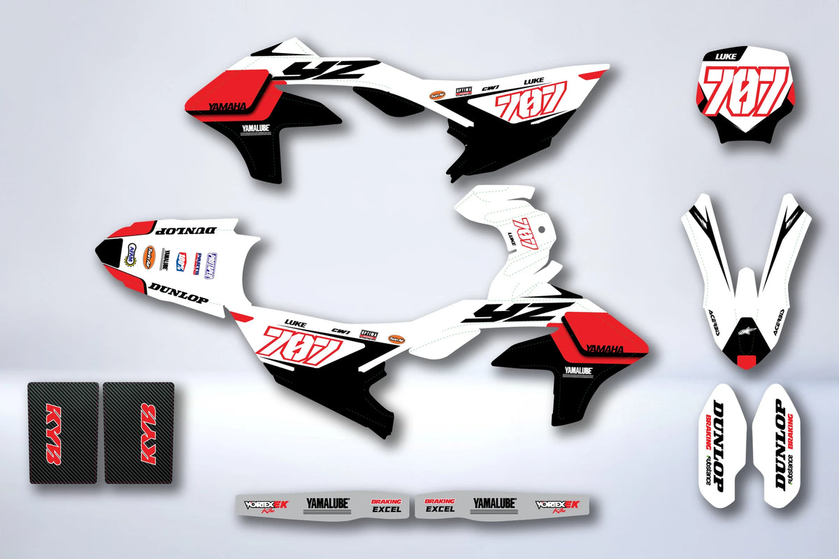Graphics kit Yamaha YZF 250 2024-2025 & YZF 450 2023-2025 - HYDQUOR