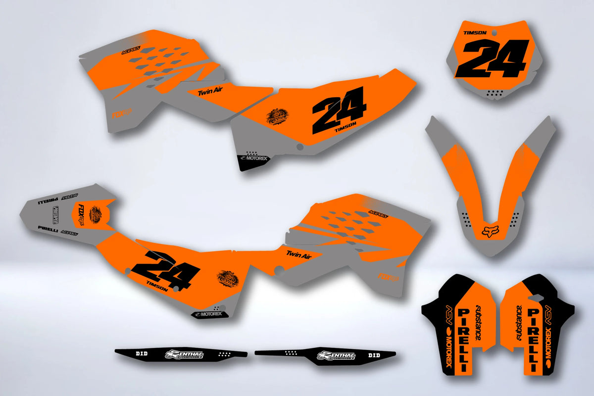 Graphics kit KTM EXC EXC-F SX SX-F 2007-2011 - XERTHOR