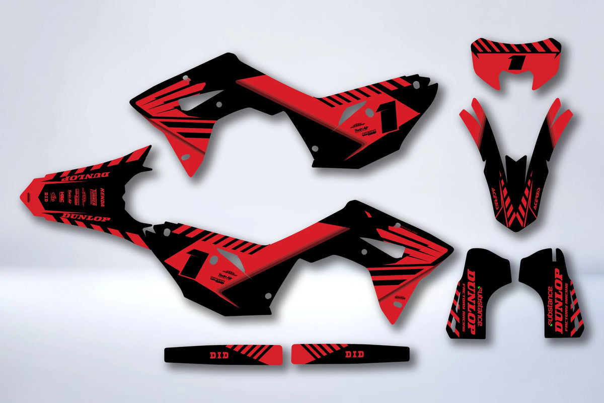 Kit grafiche HONDA CRF 450 2017-2020 CRF 250 2018-2021 - SABMOS
