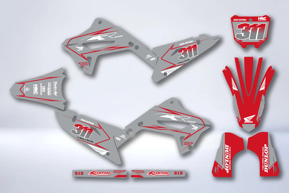 Kit grafiche HONDA CR 125 / 250 2002-2012 RESTYLE POLISPORT 2024 - NEXDRIX