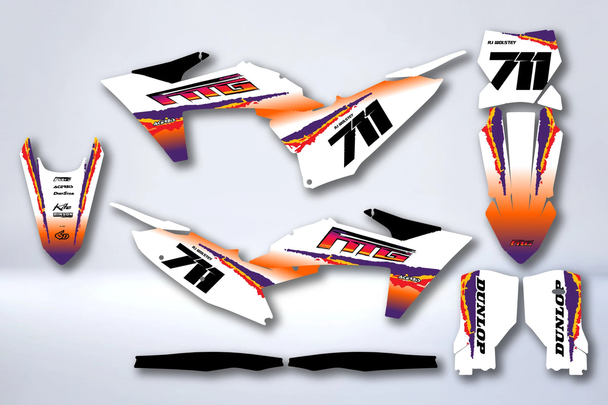 Kit Déco KTM EXC EXC-F SX SX-F 2023-2025 - WYRZEN
