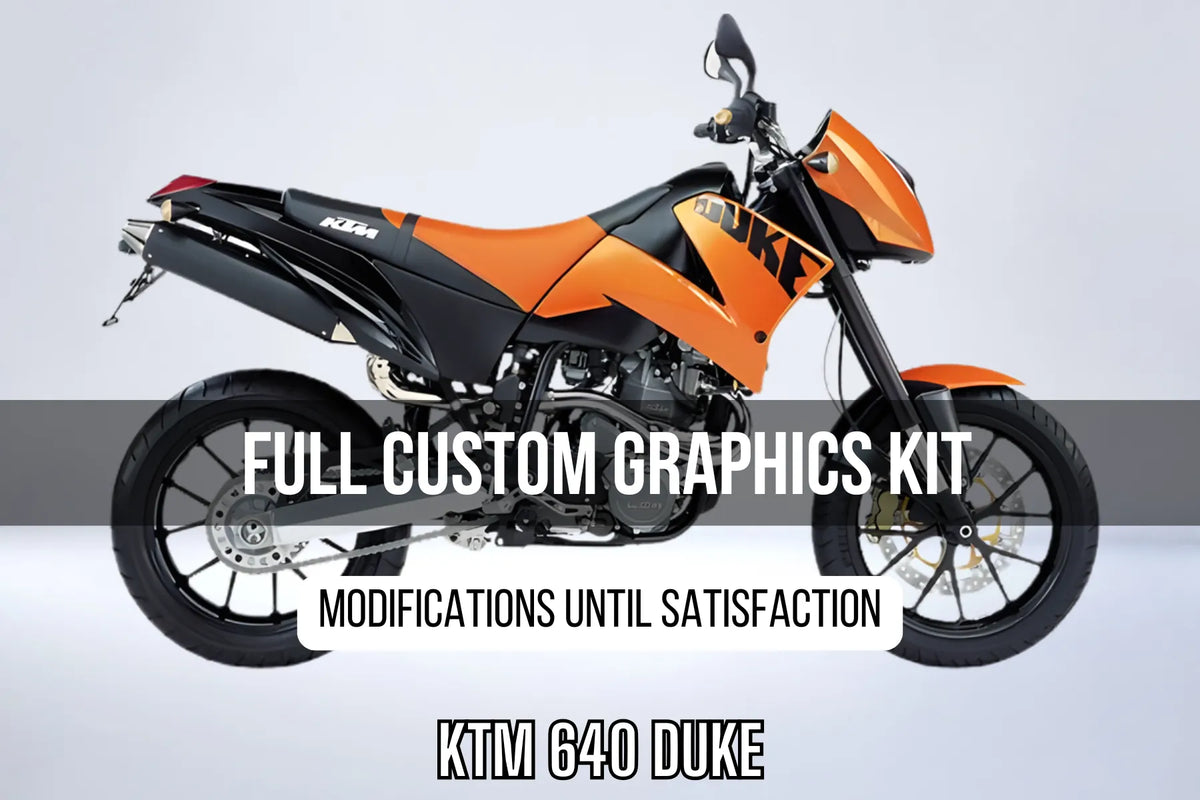 Kit Déco KTM 640 DUKE 100% personnalisé