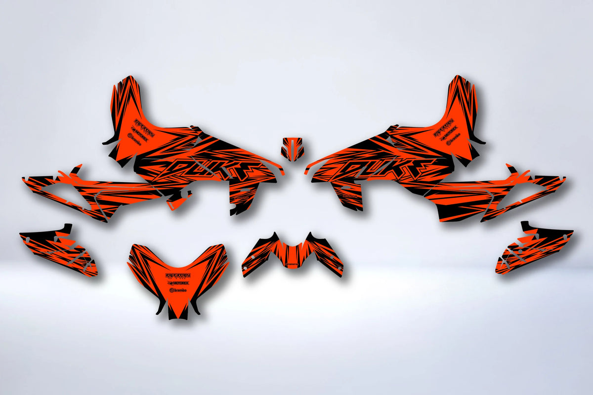 Dekor-Kit KTM 390 DUKE 2024-2025 - FOUDRE