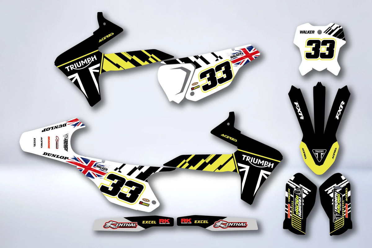 Kit grafiche TRIUMPH TF 250 / 450 2024-2026 - BRITANNIA