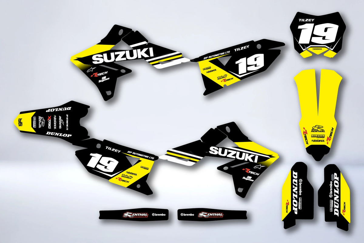 Graphics kit SUZUKI RM-Z 450 2018-2025 & RM-Z 250 2019-2025 - BASALTE