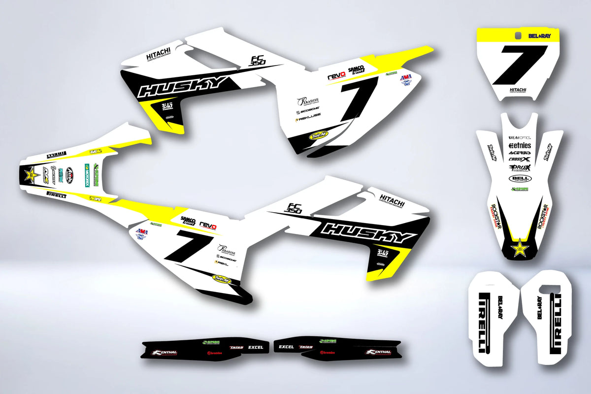 Kit grafiche HUSQVARNA FE / FC / TE / TC 2016-2018 - WARNYX