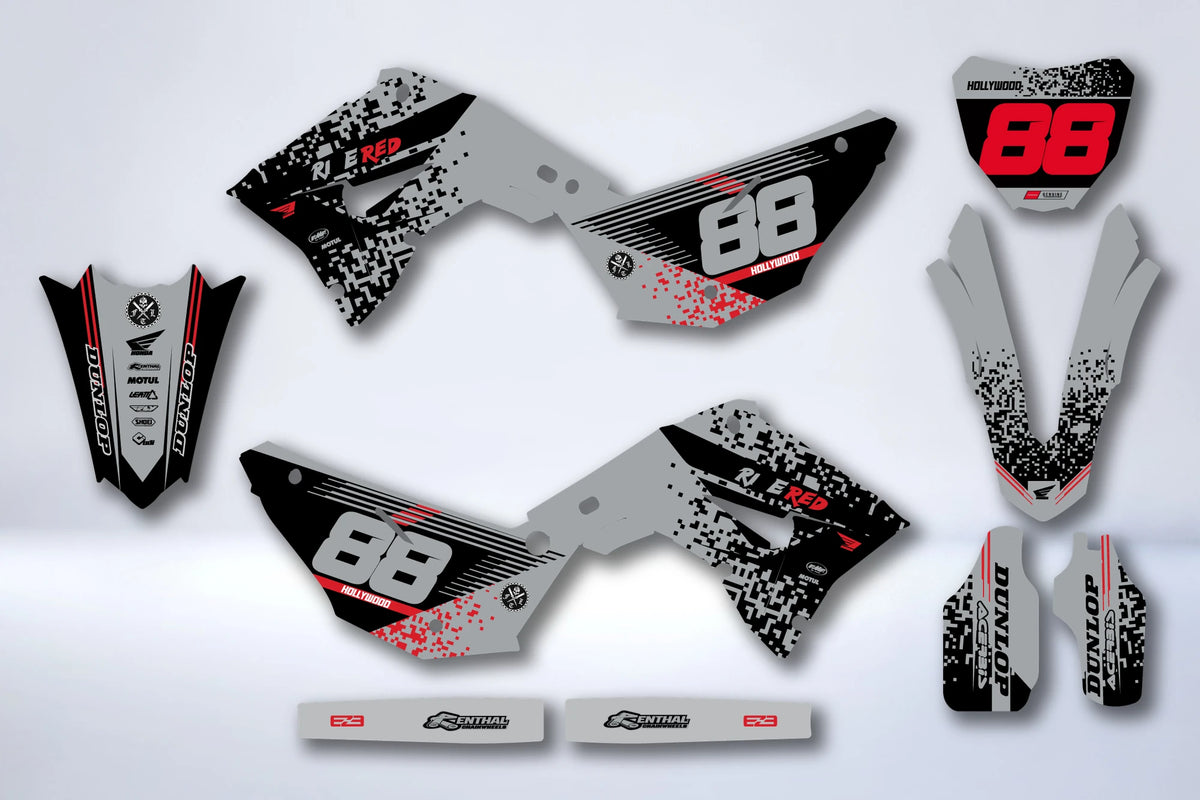 Kit autocolantes HONDA CR 125 / 250 2002-2012 RESTYLE POLISPORT 2013 - SKOFEN