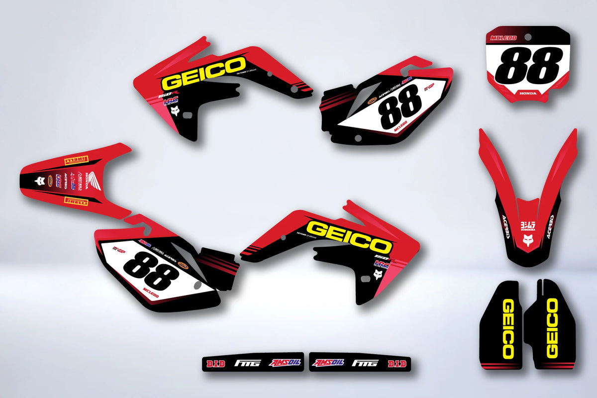 Kit grafiche HONDA CRF 150 R 2007-2025 - TUNVOK