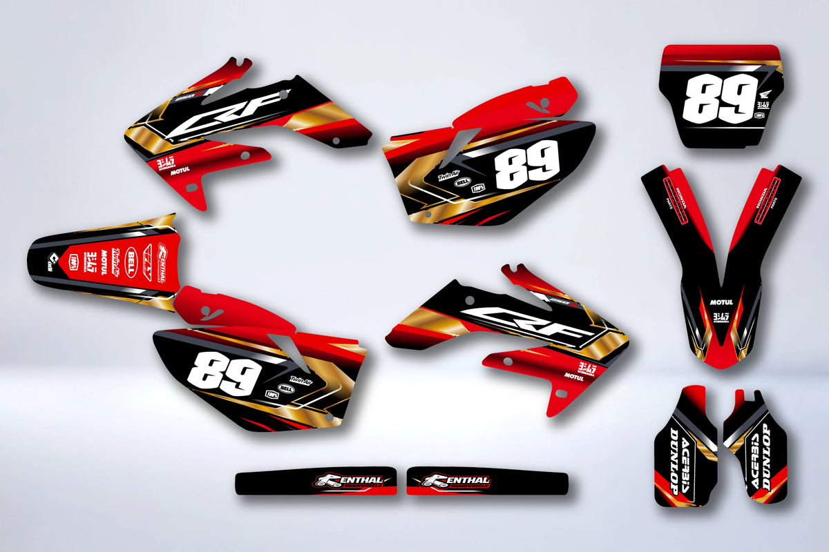 Kit de adhesivos HONDA CRF 250 2004-2009 - NOVHIX