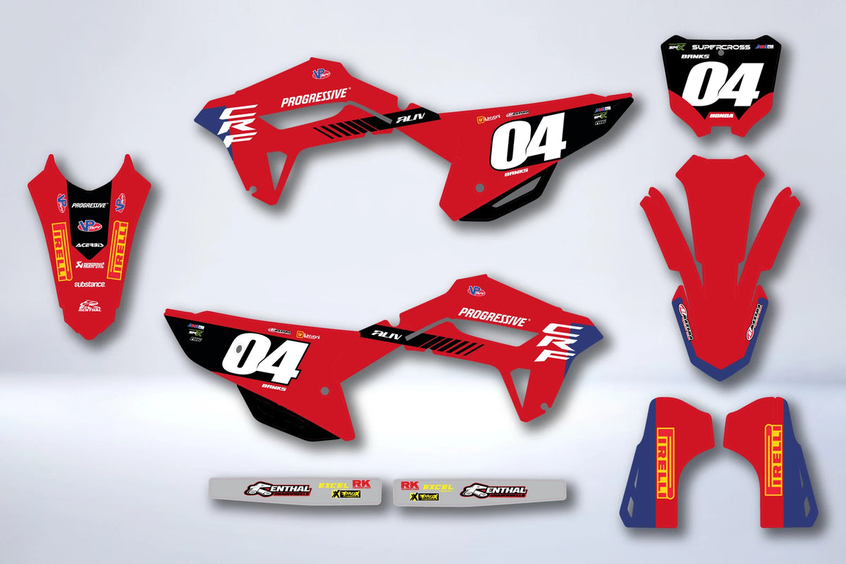 Kit Déco HONDA CRF 250 2022-2024 & CRF 450 2021-2024 - JORVYN