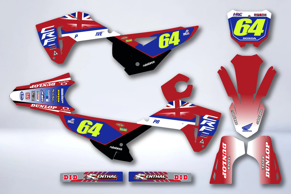 Dekor-Kit HONDA CRF 250 & CRF 450 2025-2026 - GRAZIX