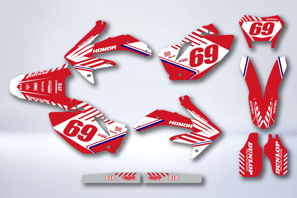 Kit grafiche HONDA CRF 450 2005-2008 - ZULTON