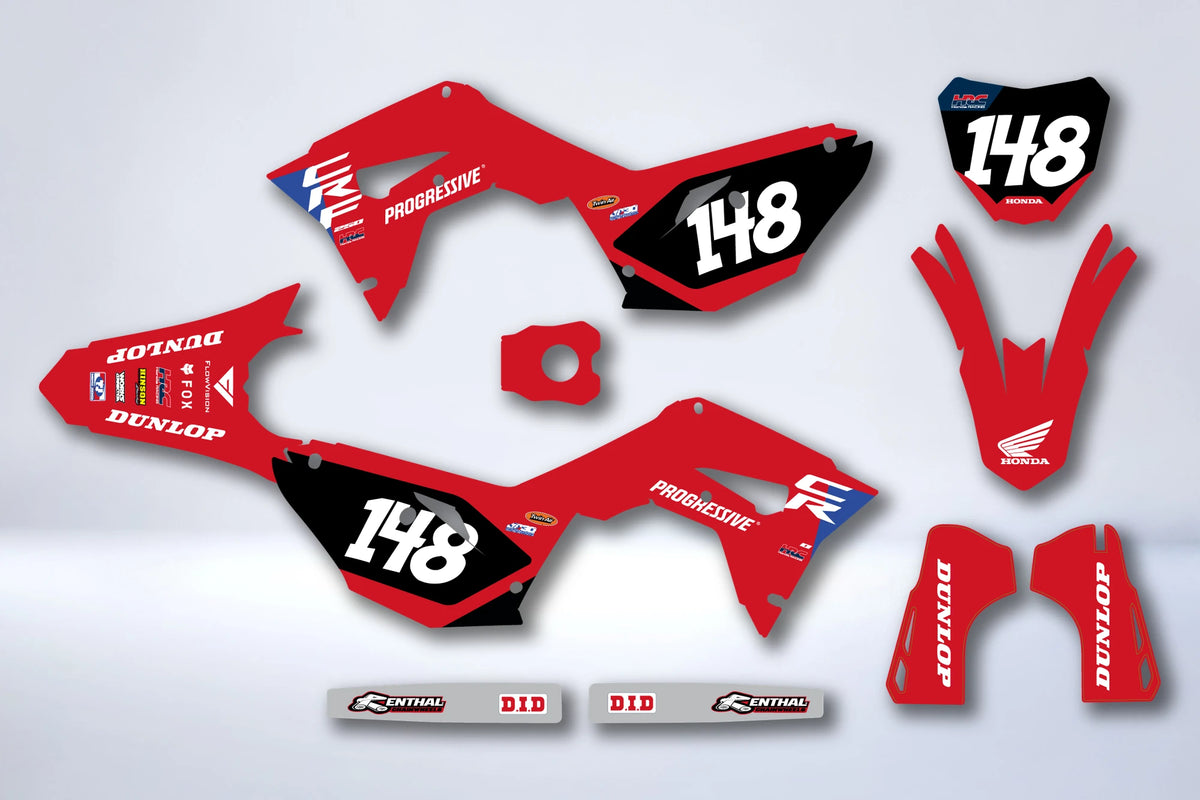 Dekor-Kit HONDA CRF 450 2017-2020 CRF 250 2018-2021 - GLAVYN