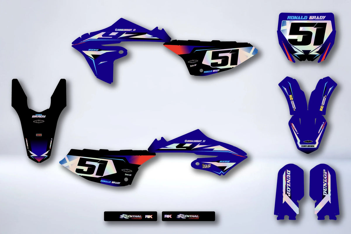 Kit autocolantes Yamaha YZ 65 2018-2025 - VALZIX