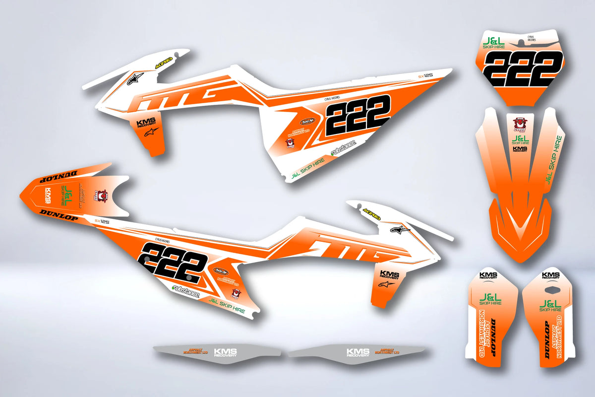 Kit autocolantes KTM EXC EXC-F SX SX-F 2019-2023 - GRALOR