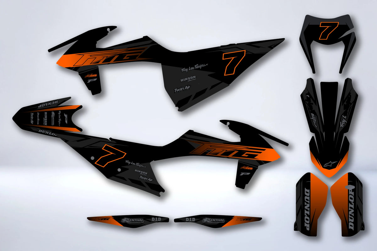 Kit grafiche KTM EXC EXC-F SX SX-F 2019-2023 - KALQUOR