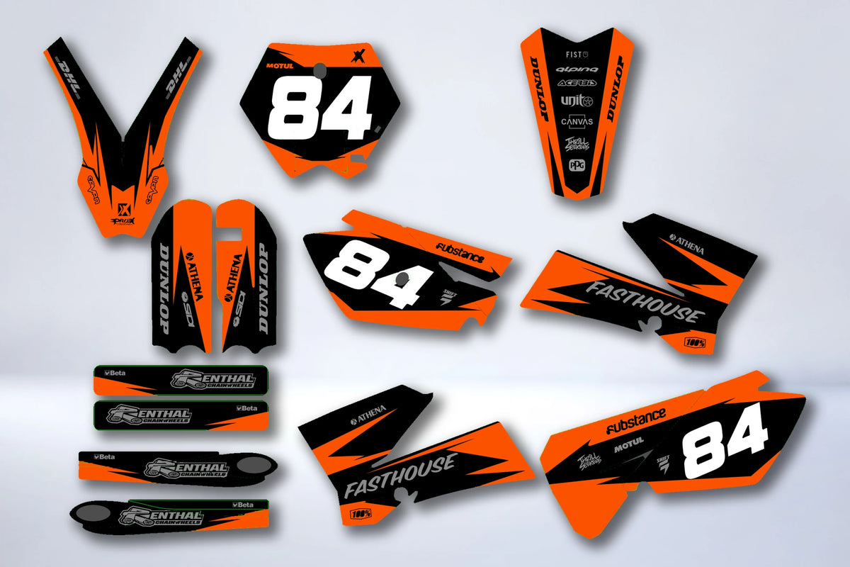 Graphics kit KTM EXC SX 2001-2007 - GLARON
