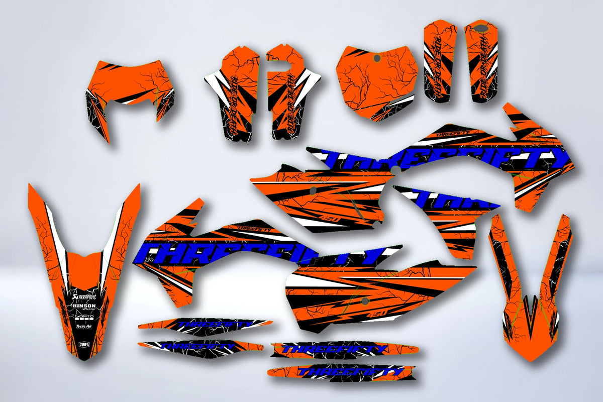 Kit autocolantes KTM EXC EXC-F SX SX-F 2013-2016 - GRAPEX