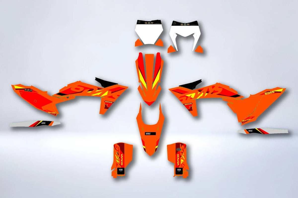 Dekor-Kit KTM EXC EXC-F SX SX-F 2023-2025 - XORDOR