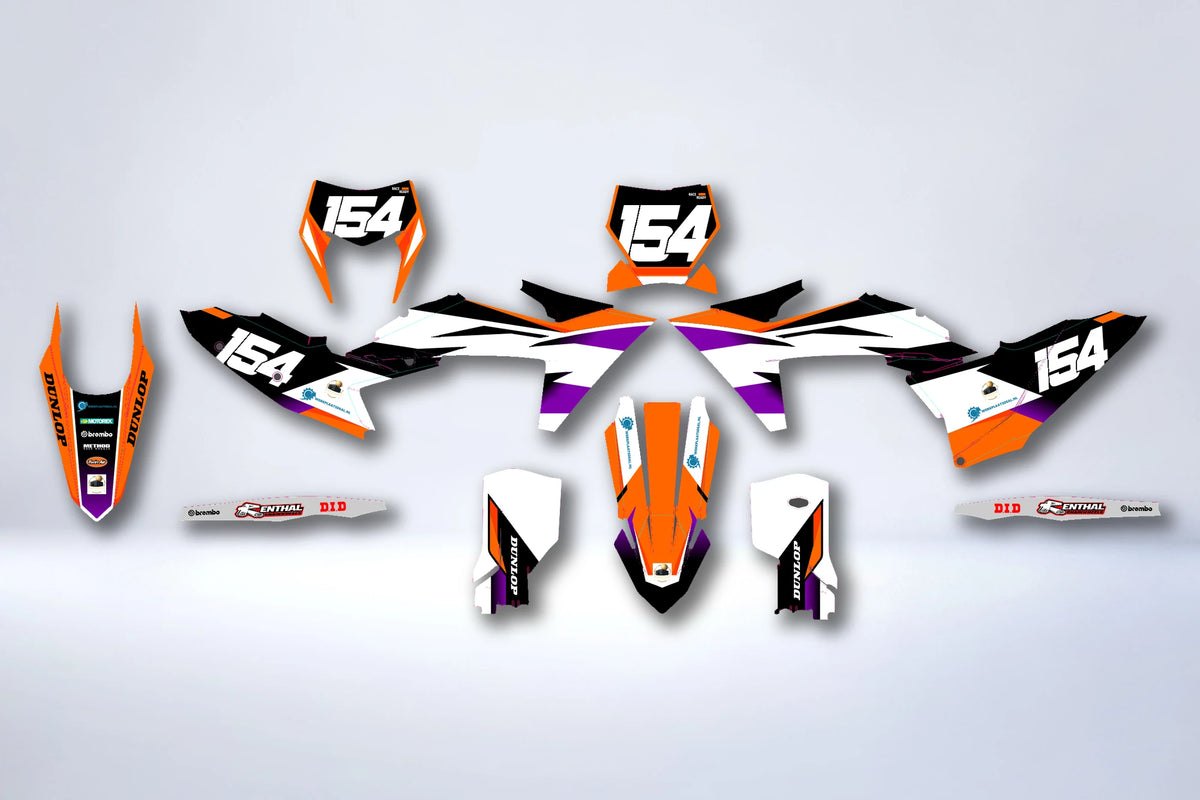 Kit Déco KTM EXC EXC-F SX SX-F 2023-2025 - XORVYN