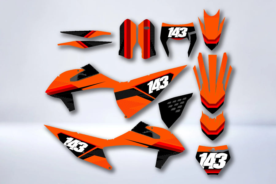 Kit déco KTM EXC EXC-F SX SX-F 2019-2023 XERLOR