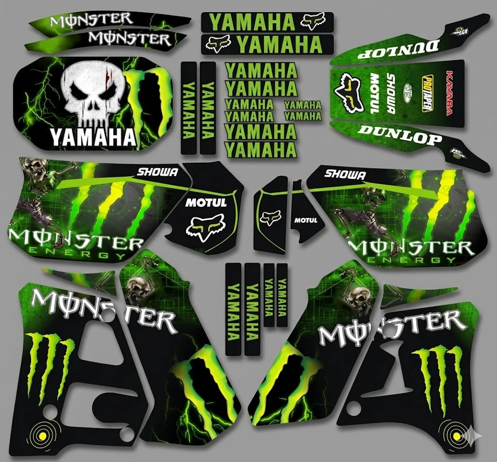 Kit Déco Yamaha DTR 125 1992-2003 - BLACK MONSTER