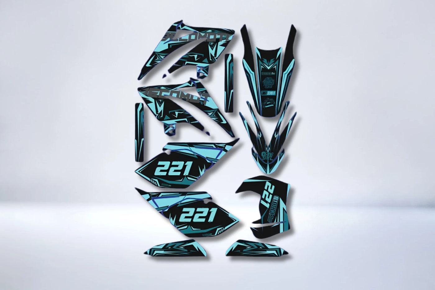 Beta 50 RR 2006-2010 Deco Kit - TURQUOISE