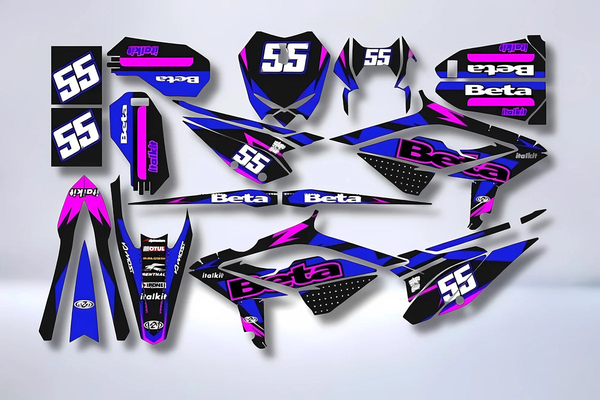 Dekor-Kit Beta 50 RR 2021-2025 - PINK & BLAU