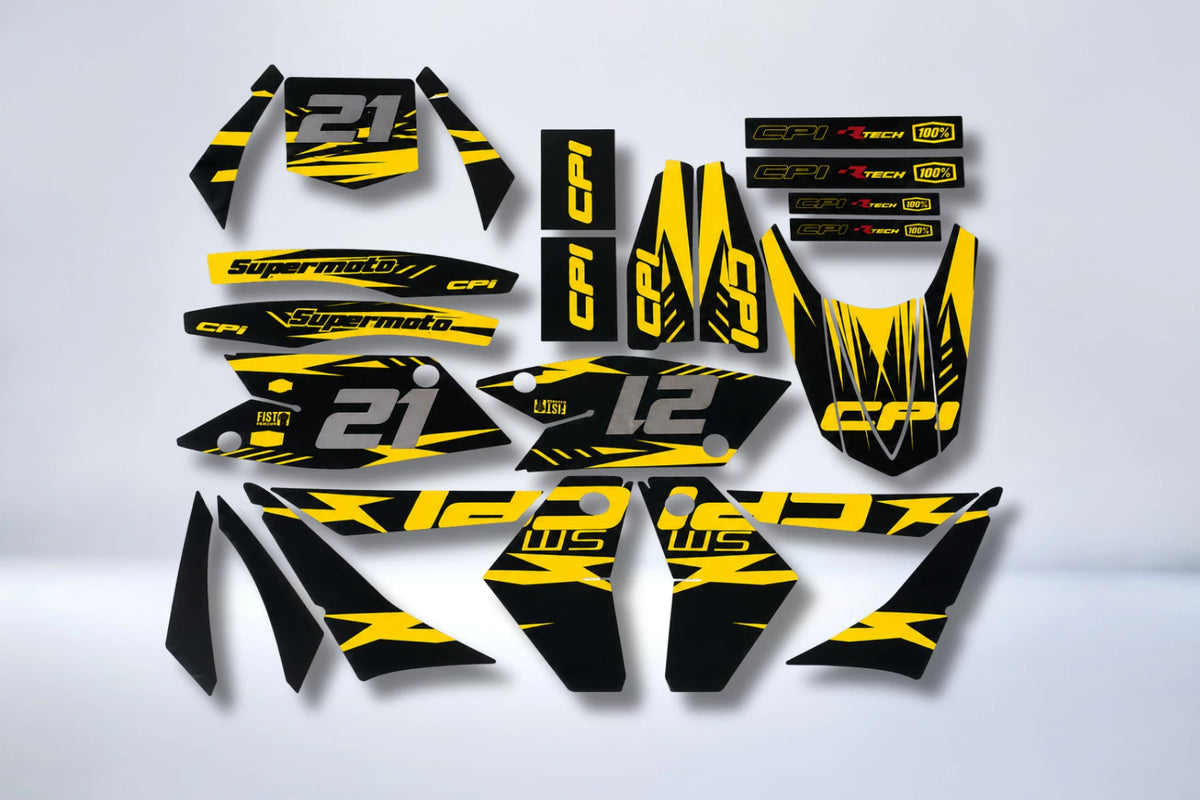 graphics kit CPI After 2007 - BLACK & YELLOW