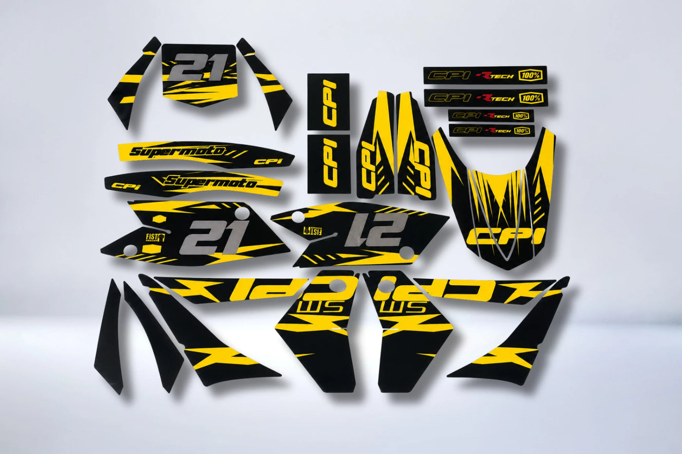 kit grafiche CPI Dopo 2007 - NERO & GIALLO