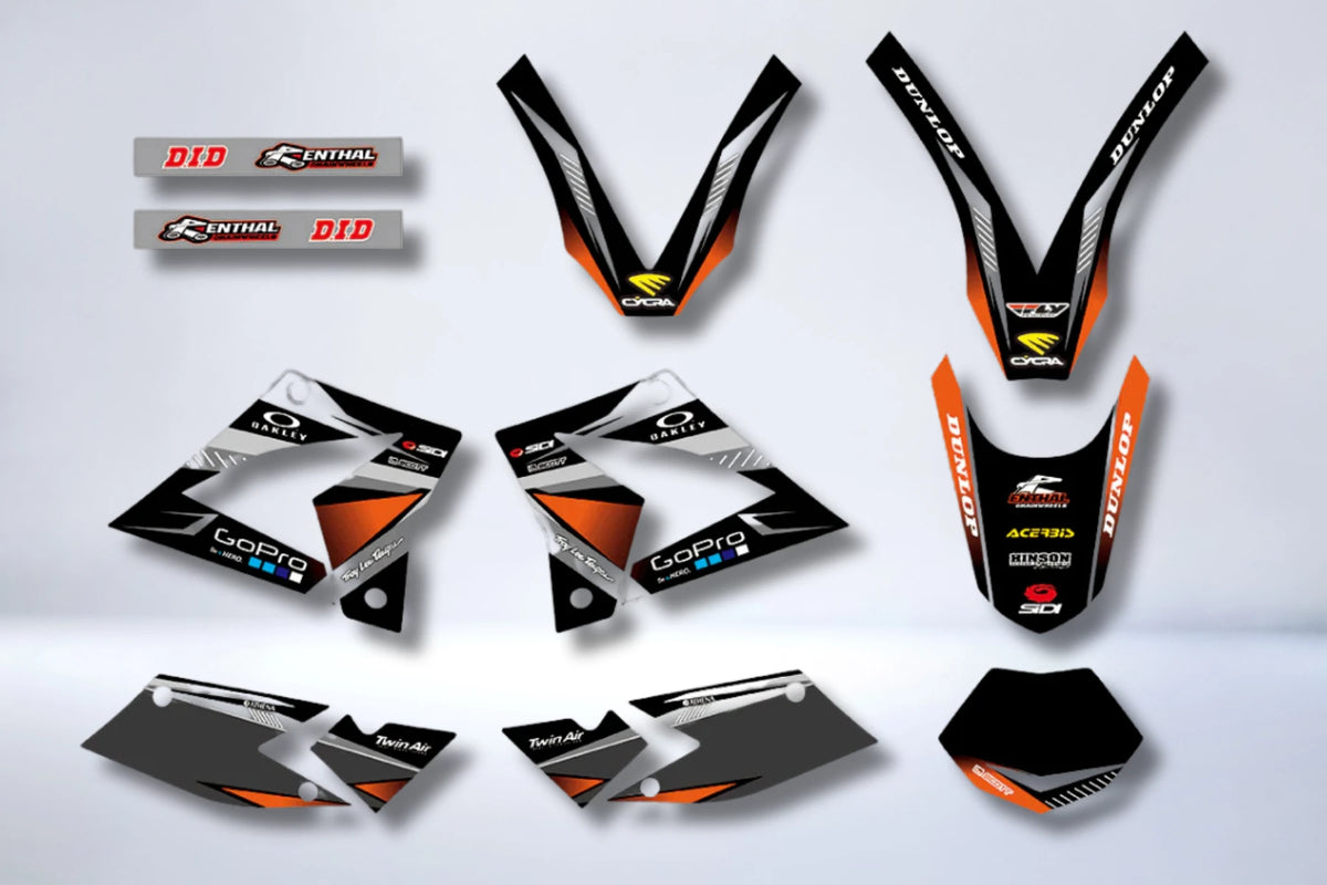 CPI After 2007 graphics kit - GREY ORANGE