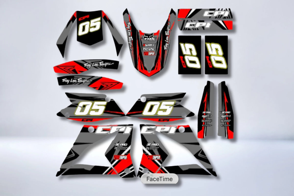 CPI Deco Kit After 2007 - GREY RED