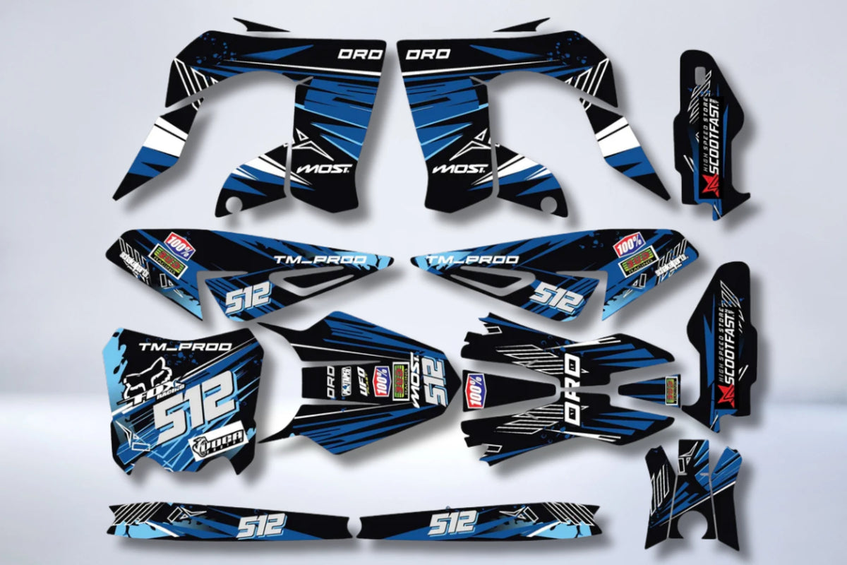 graphics kit DERBI DRD PRO BLUE