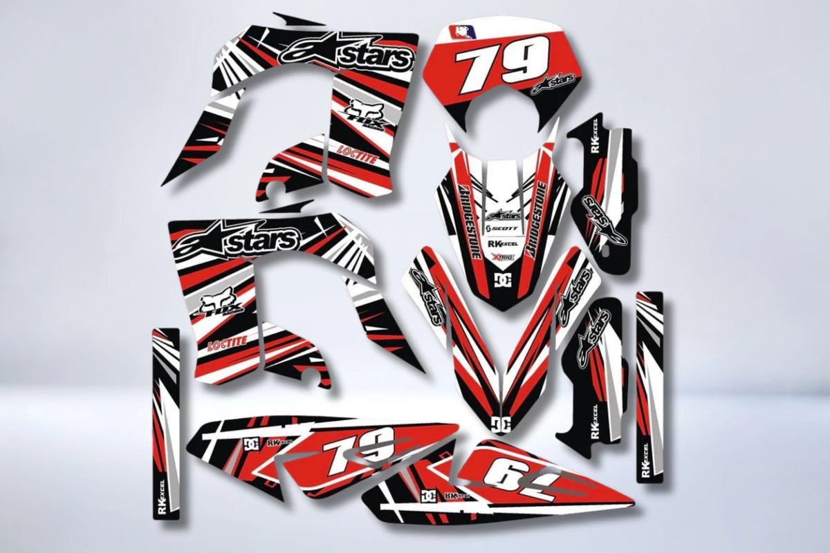 Kit Déco DERBI DRD PRO RED ALPINESTAR