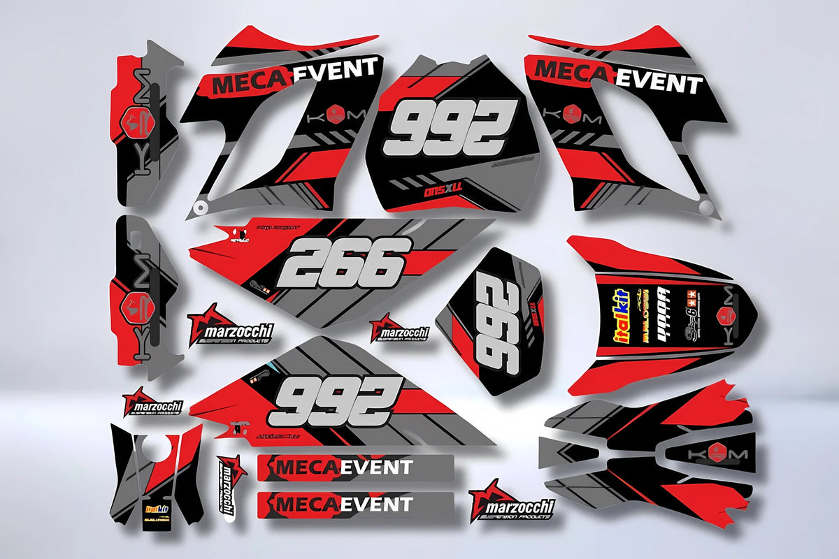 Kit autocolantes DERBI DRD RACING 2004-2009 - MECA VERMELHO