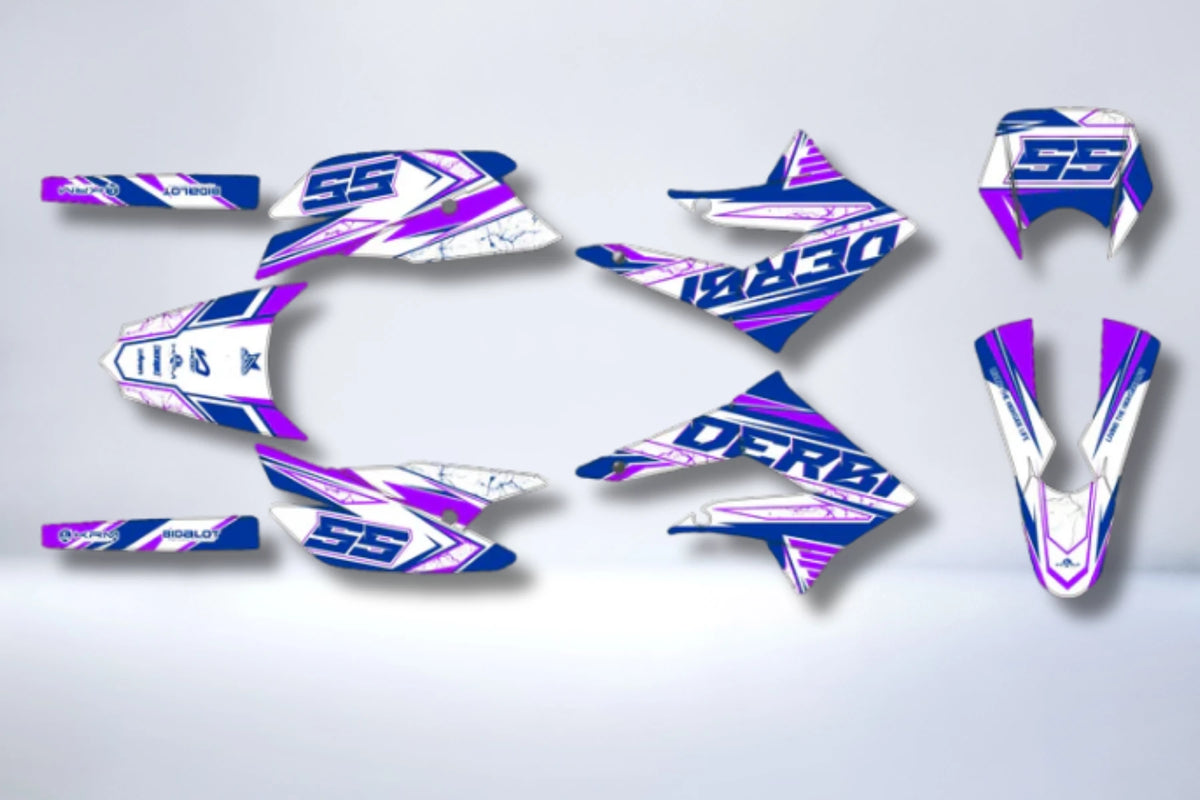 kit gráfico DERBI X-TREME / RACING 2011-2017 - THROTIX